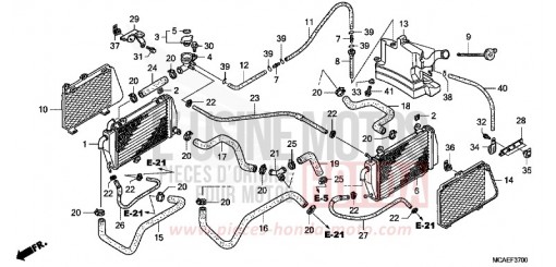 RADIATEUR (GL18009/A) GL1800A de 2010